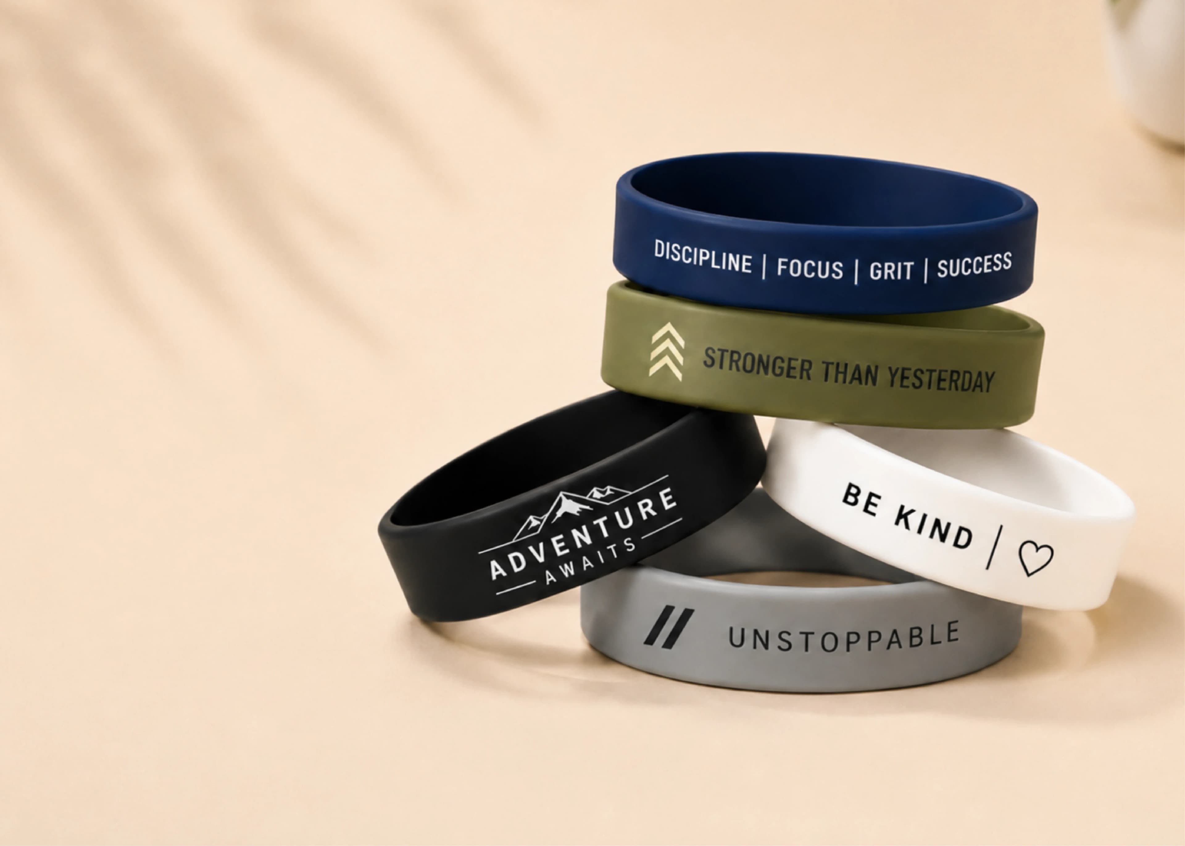 Custom silicone wristbands