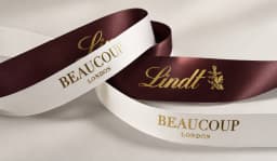 Gold Foil Print Ribbon image 1
