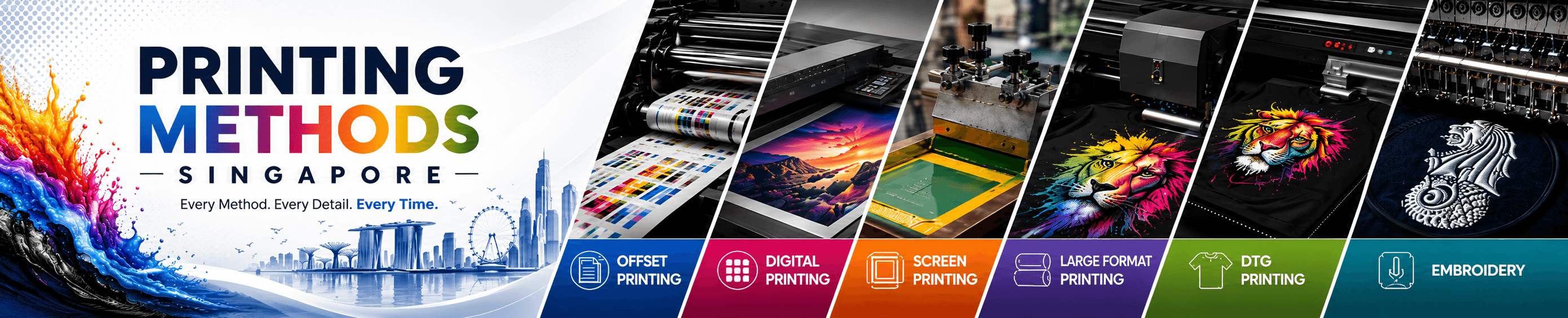 Printing methods Singapore custom printing and finishing guide