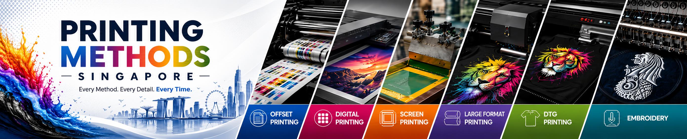 Printing methods Singapore custom printing and finishing guide
