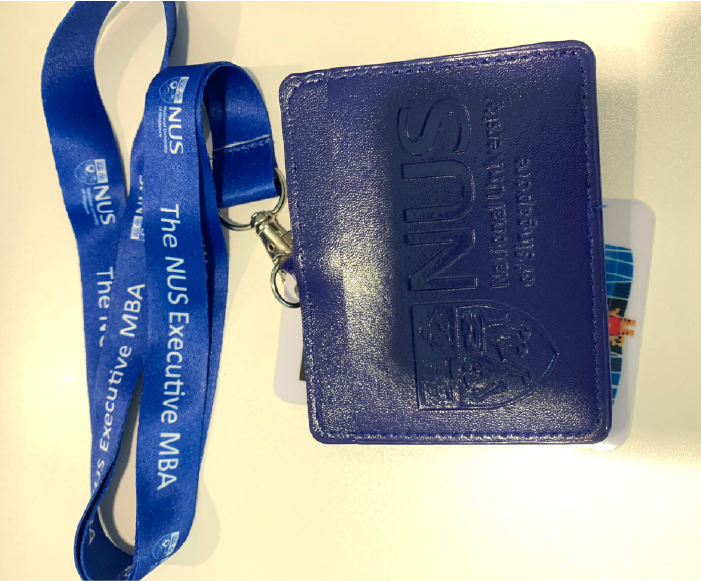Light blue event wristband worn by a customer
